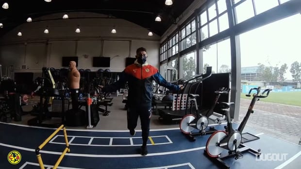 Club América train ahead of their game vs Puebla